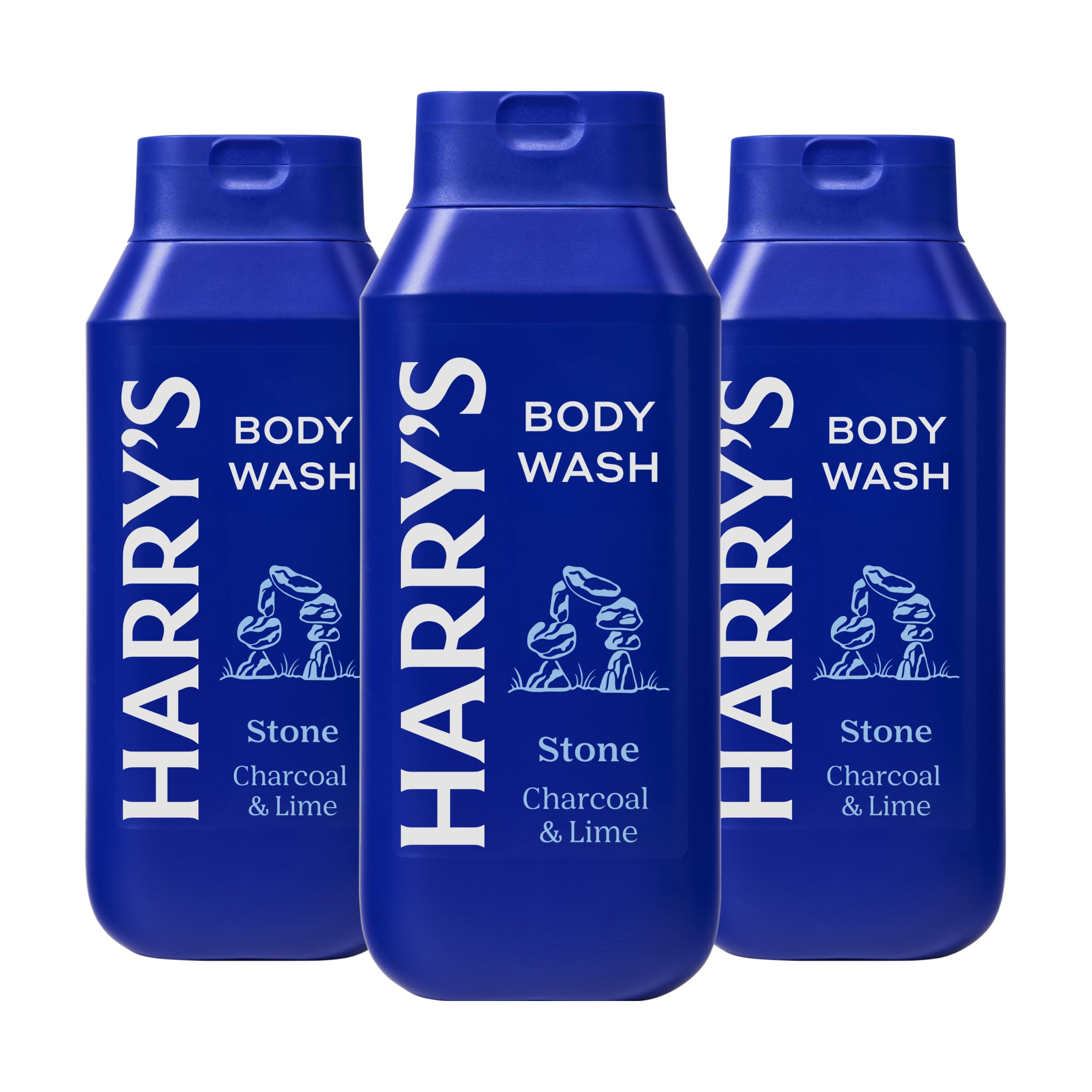 Harry's Men's Body Wash Shower Gel - Stone, 16 Fl Oz (Pack of 3)