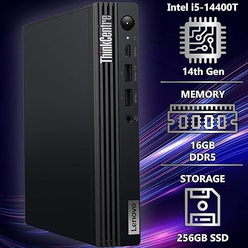 Miniatura 7 de OEM Lenovo ThinkCentre Tiny M70q Intel Octa Core (8 núcleos) i7-10700T, 64GB RAM, 1TB NVMe, WiFi 6, Bluetooth, DisplayPort, RJ-45, 3Y, W10P,