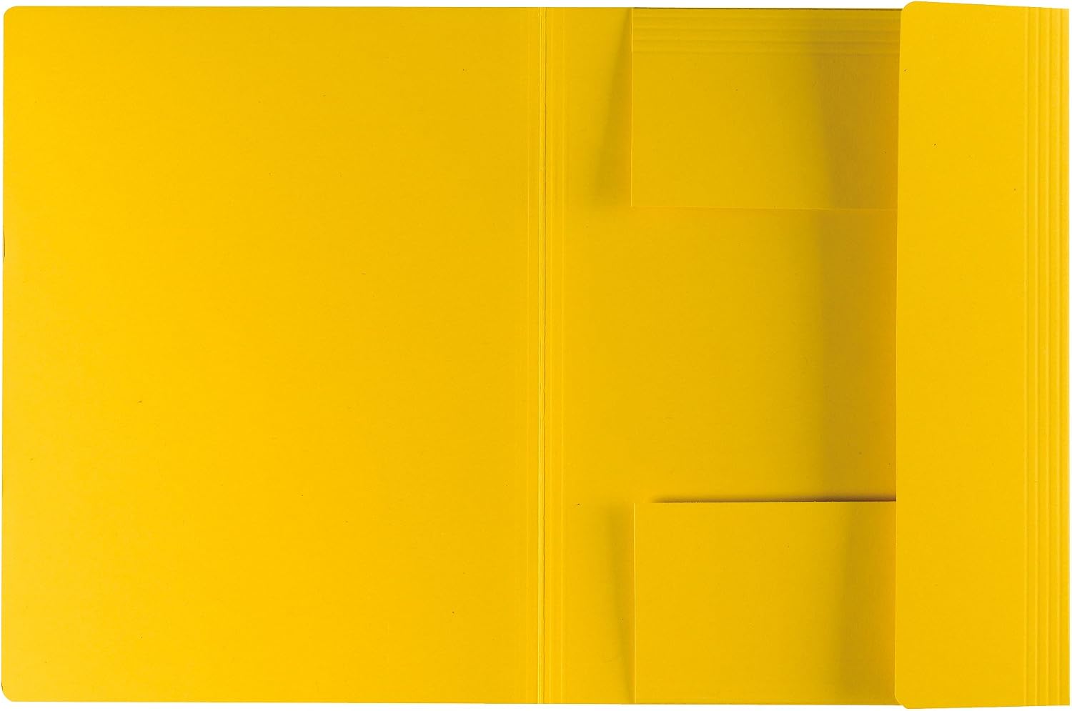 Herlitz A4 Recycled Intense Colour 3-Flap File - Yellow (10 Pieces)