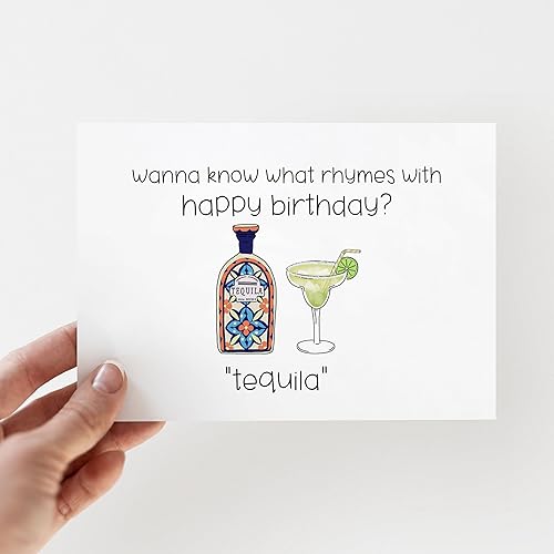 Miniatura 7 de Funny Happy Birthday Card For Men & Women. Punny Joke Alcohol Birthday Card. Liquor, Tequila, Margarita Birthday Card For Drinkers. Best Friend