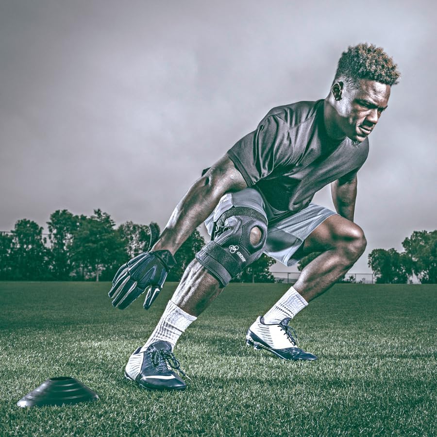 DonJoy Performance Bionic Knee Brace – Hinged, Adjustable Patella Support, Lateral/Medial Ligament (ACL, MCL, LCL), Meniscus, Knee Sprains