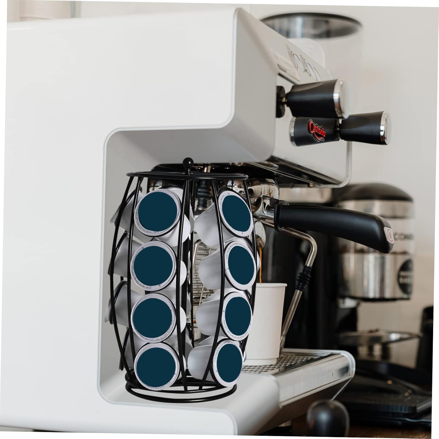 Coffee Capsule Holder Coffee Creamer Holder Espresso Storage Food Cone Holder Coffee Bar Accessories Metal Egg Basket Metal Fruit Basket Iron Bread Basket Concentrate