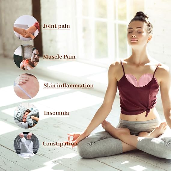 Mumisuto 4 Pcs Castor Oil Pack for Breast, Organic Castor Oil Wrap Breast Pad, Soft Cotton, Anti Leak, 9in (White+Pink)