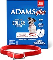 Adams Plus Flea & Tick Collar for Small Dogs & Puppies - 7 Month Water-Resistant Protection Kills Fleas Ticks Deer Ticks