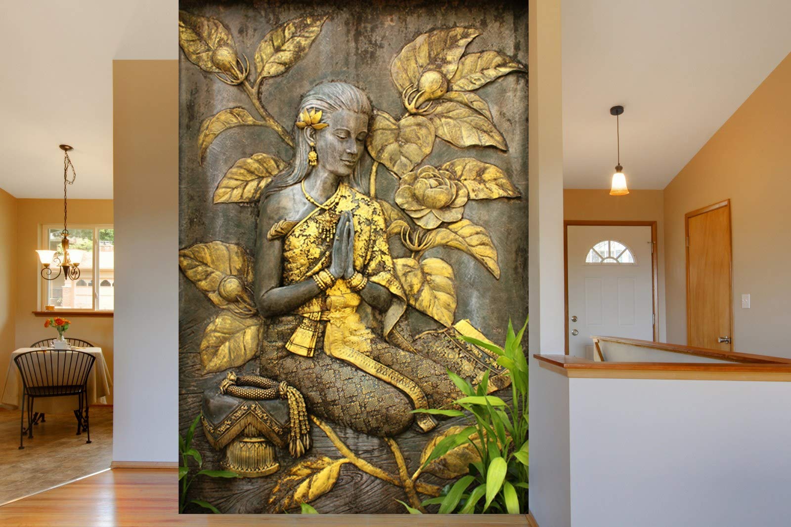 See full amazon price history chart for 999STORE 3D Print Latest Door Living Room Home Hall Wall Stickers Floral Flower Golden Flowers and Praying Hands Sitting Lady Mural Wall Paper for Wall (Vinyl Self Adhesive 60X96 Inches) NonW580889 999STORE 3D Print Latest Door Living Room Home Hall Wall Stickers Floral Flower Golden Flowers and Praying Hands Sitting Lady Mural Wall Paper for Wall (Vinyl Self Adhesive 60X96 Inches) NonW580889 (B07R4FFVS6) Amazon Price History, Amazon Price Tracker