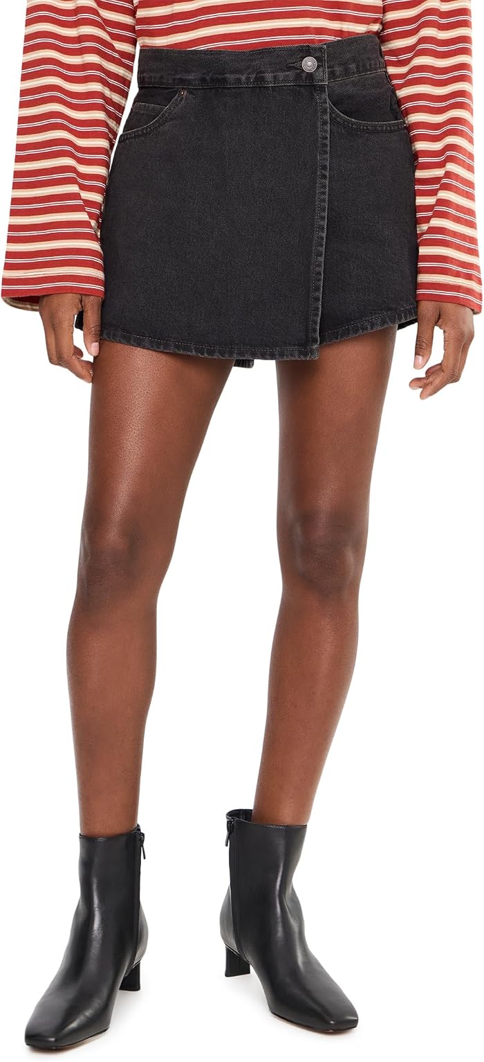 Женские юбки Levi's® Skorts, цвет: Чёрный — фото 1