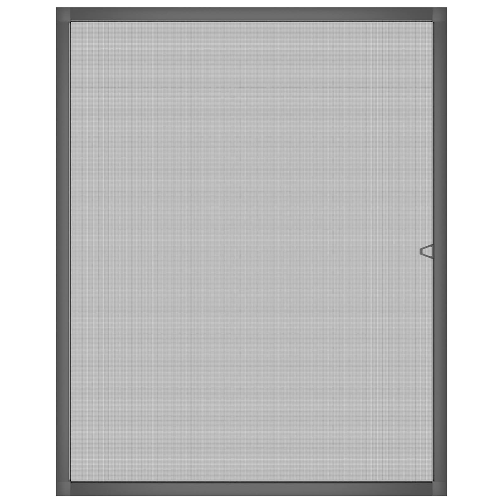 Gecheer Insektenschutzgitter Fenster Anthrazit, Aluminiumrahmen, Glasfasergewebe, 120x140 cm, für Schlafzimmer, Küche, Wohnraum