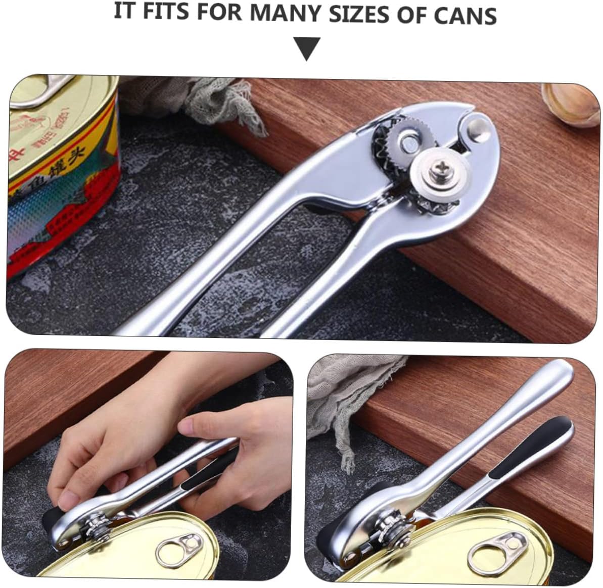 Compact Can Opener Bottle Opener Japanese Style High Hardness Knife for Kitchen