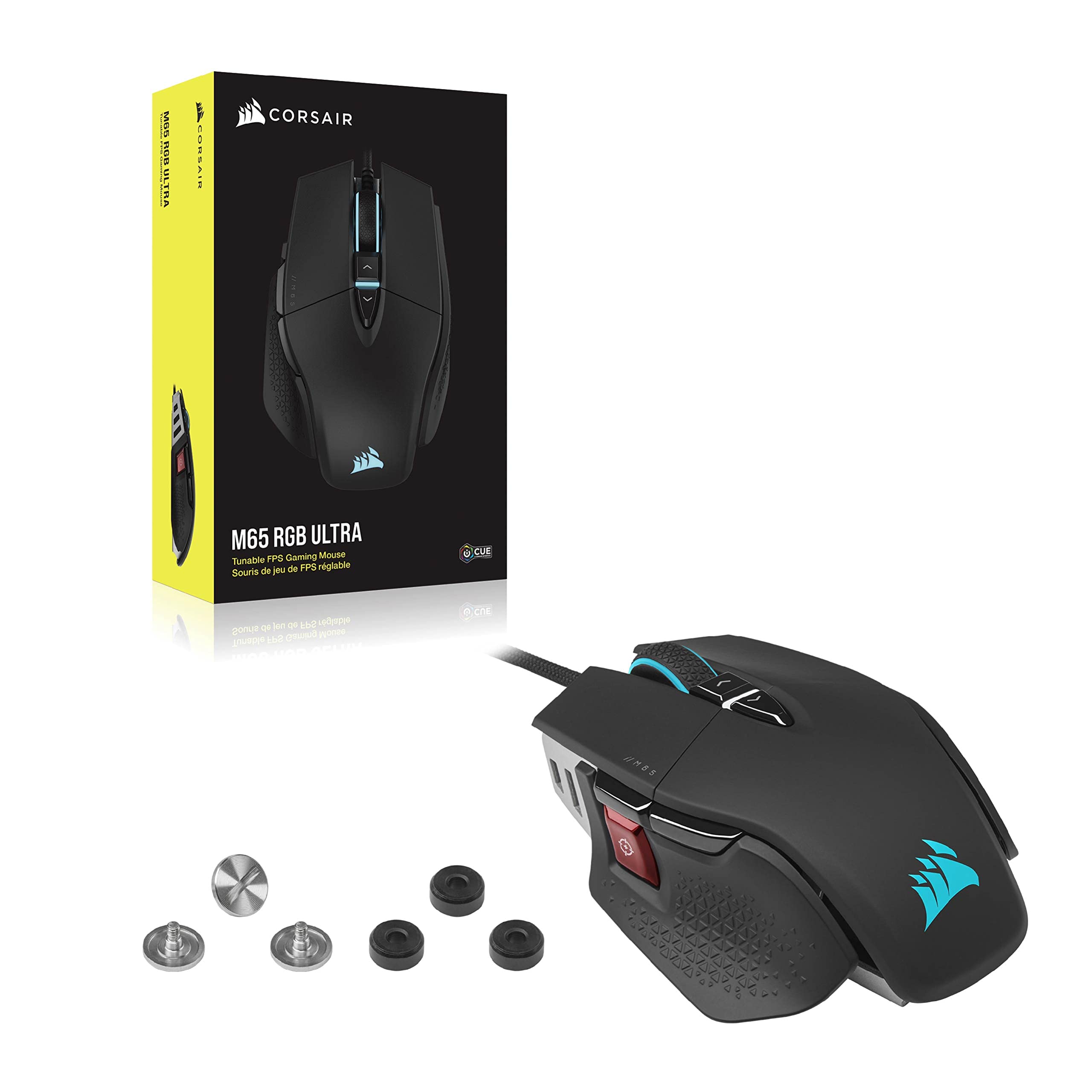 Corsair M65 RGB ULTRA Rev 2.0, mouse gaming FPS regolabile, Nero
