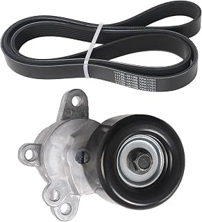 Serpentine Drive Belt Tensioner Kit, Serpentine Belt Drive Component Kit, Fit for Nissan Altima 2008-2012 (for 3.5L V6 Only), Fit for Murano 2009-2012, 39155, 11955JA10D, 7PK1701(7PK1702)