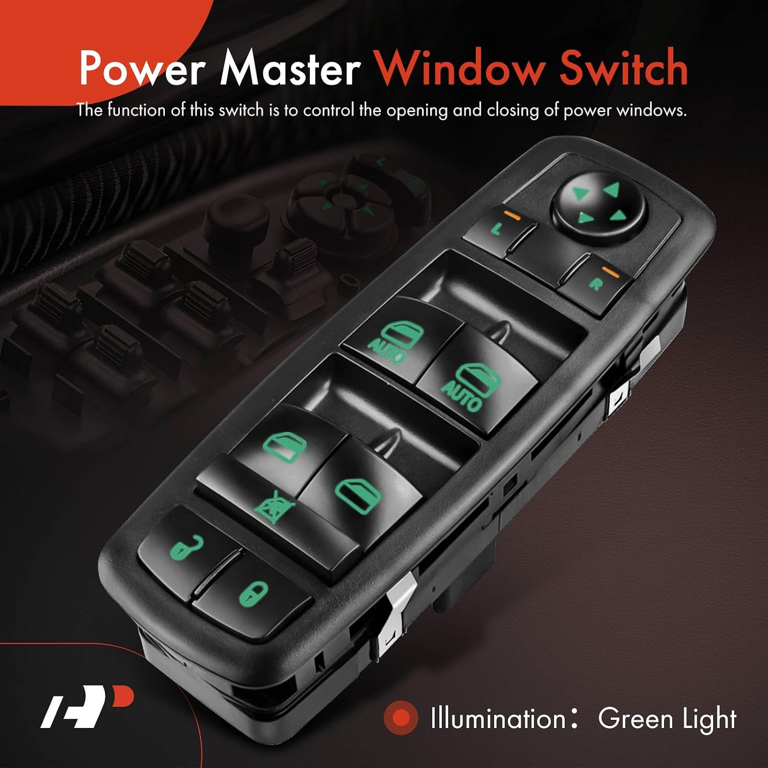 A-Premium Power Master Window Switch Front Driver Replacement for Dodge Ram 1500/2500/3500 2009-2010 Ram 1500/2500/3500/4500/5500 2011-2012 4602863AD