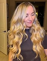 Vista 3 de Lanvier - Rizador de pelo con barril de cerámica de turmalina extralargo de 1 pulgada/25 mm, rizador profesional de hasta 450 °F con doble voltaje