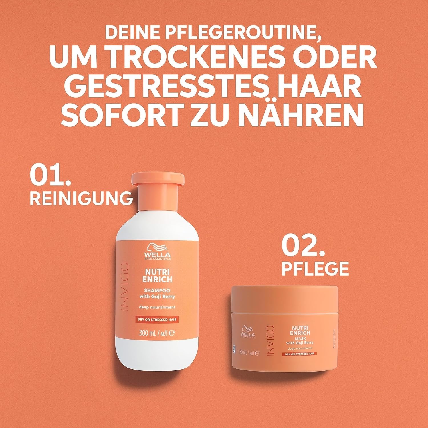 2er Wella Professionals Invigo Nutri-Enrich Tiefenpflegemaske, 500ml