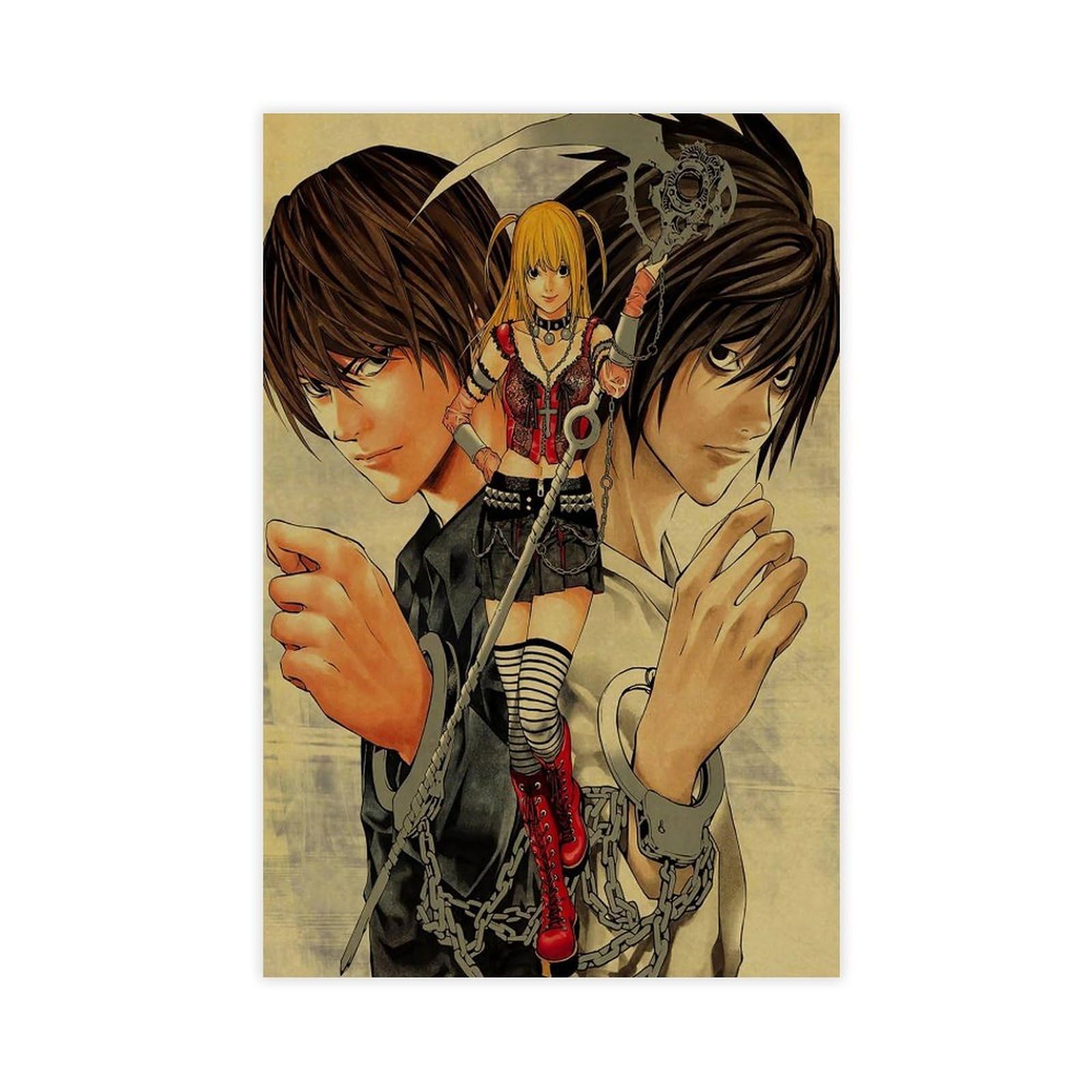 NFFBGFD Death Note Poster Canvas Poster Wall Art Print Picture Paintings 12x18inch(30x45cm)