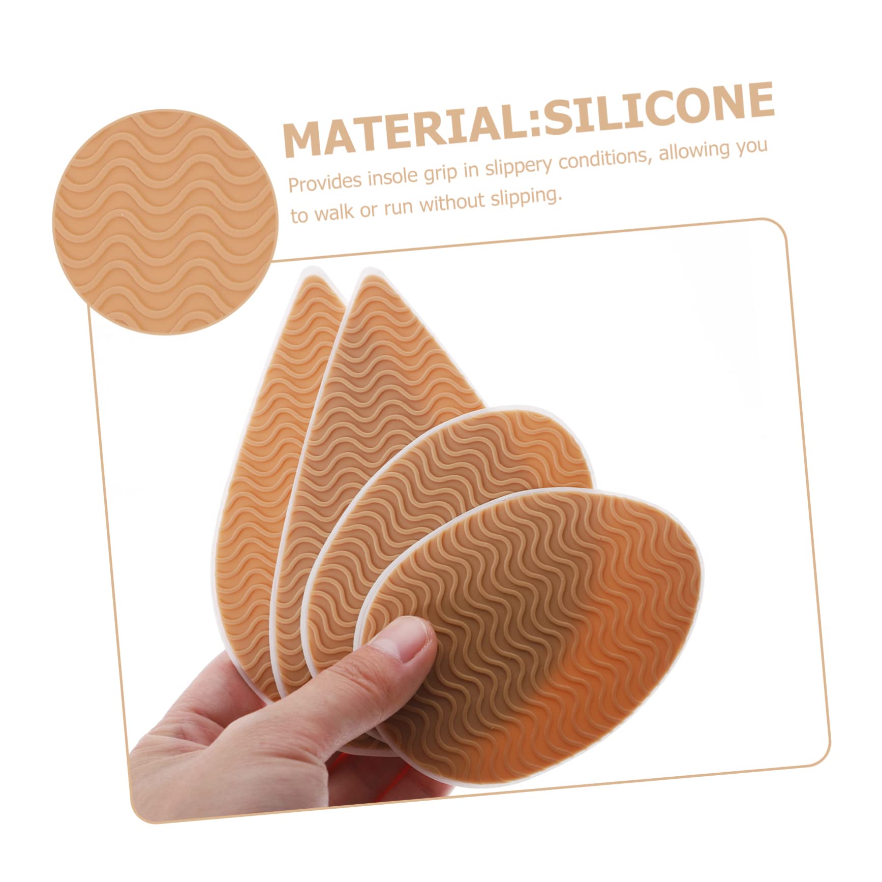 SOIMISS 8pares Almohadillas Antideslizantes Para Calzado Adhesivos De Para Tacones Grips Para Zapatos Variedad