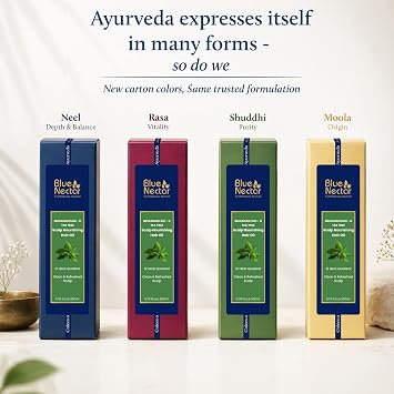 Blue Nectar Anti Dandruff Hair Oil with Neem & Tea Tree| Ayurvedic Non Sticky for Dry Scalp | Plant Based for Men & Women (12 Herbs, 6.76 FlOz)