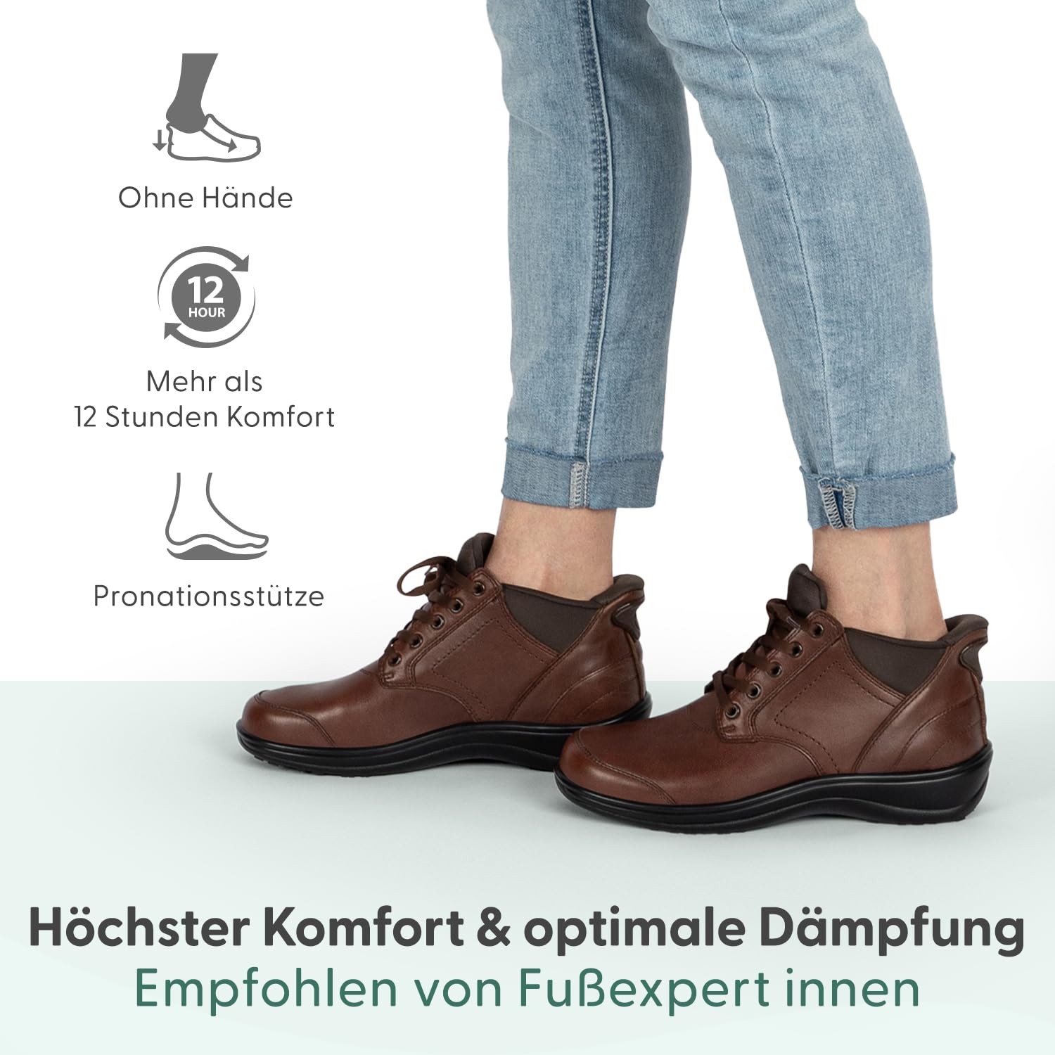 Orthofeet Rosel Orthopädische Damen Lederstiefel