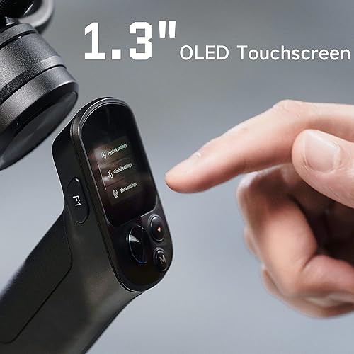 Miniatura 3 de Feiyu SCORP Mini + módulo de seguimiento y luz de llenado, estabilizador de cardán para cámara, Gopro y Smartphone, estabilizador de video portátil