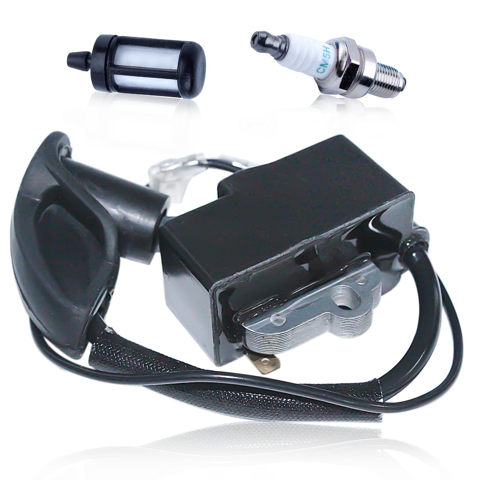 Bobina de encendido para Stihl BR600 BR550 BR500 BR700 Soplador de hojas con filtro de gasolina Bujía 42824001310