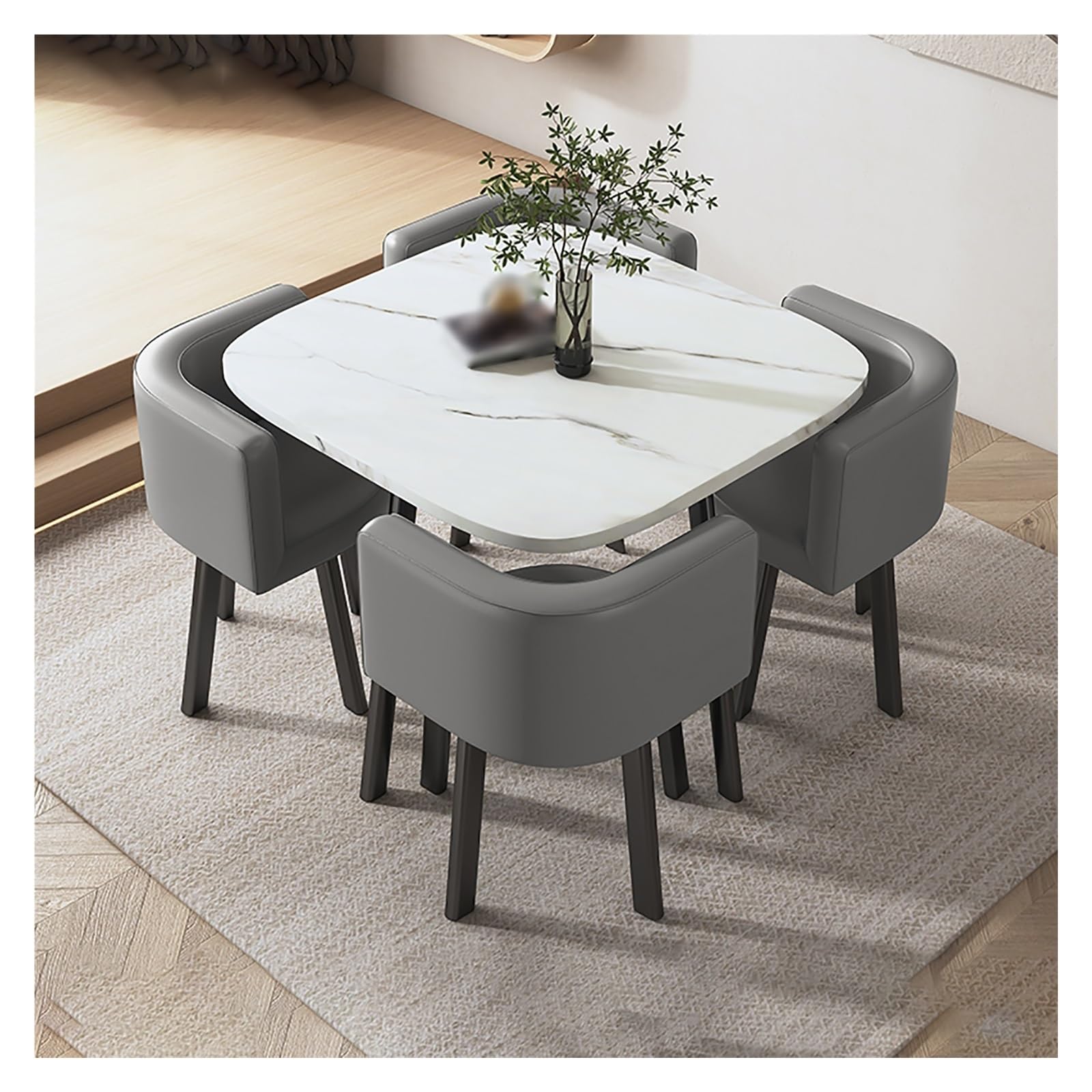 Amazon｜ダイニングセット、5点セット テーブル 4人掛け ダイニング  