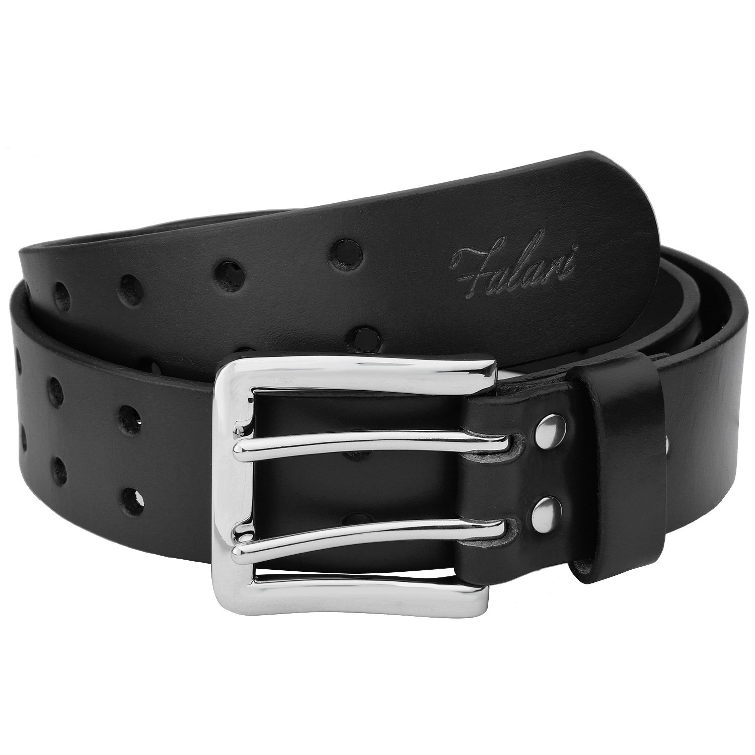 vujade rell two prong belt nappa leather