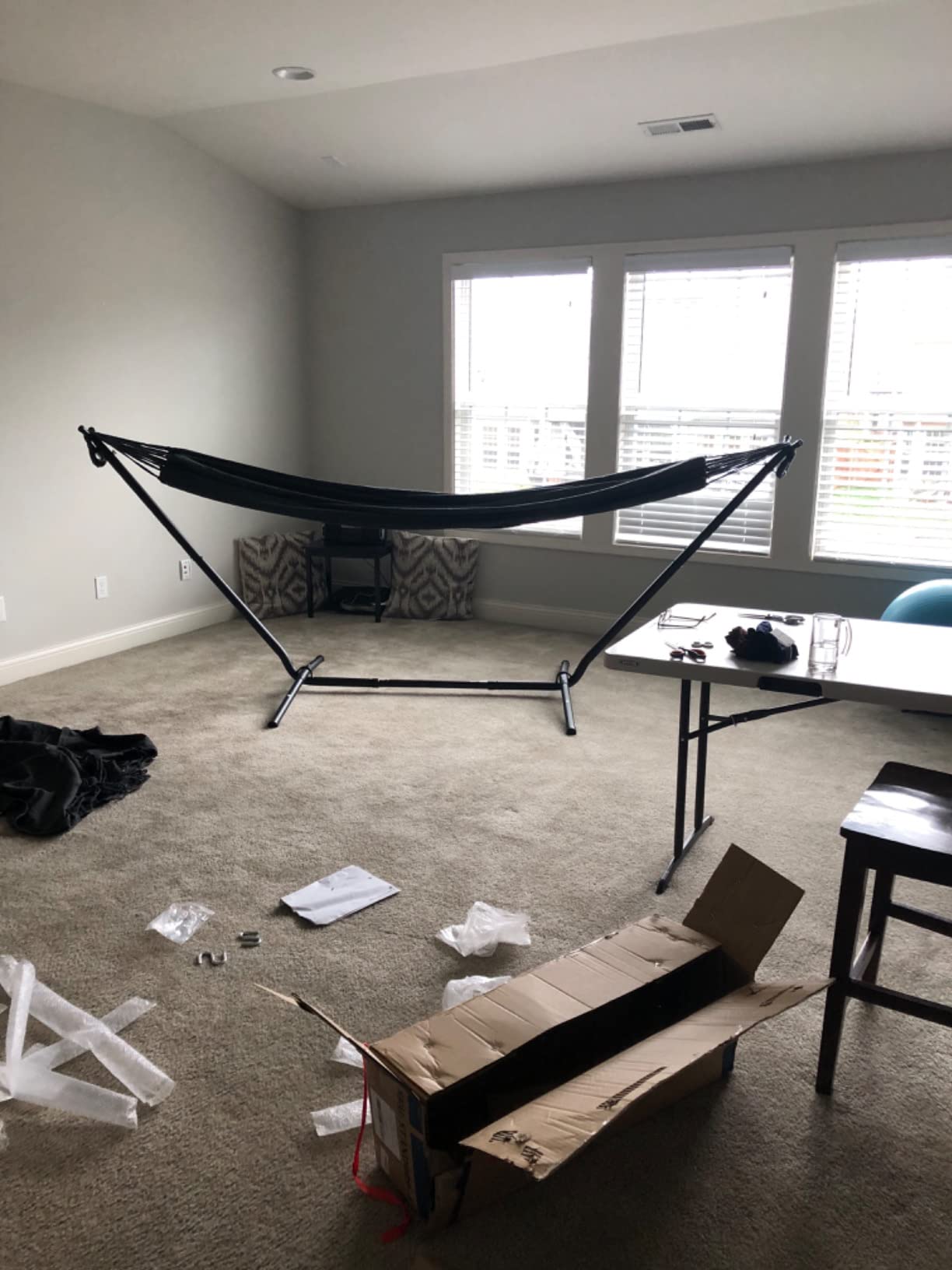 21/mo Finance SUNCREAT 2in1 Hammock Chair with Stand, 475 lbs