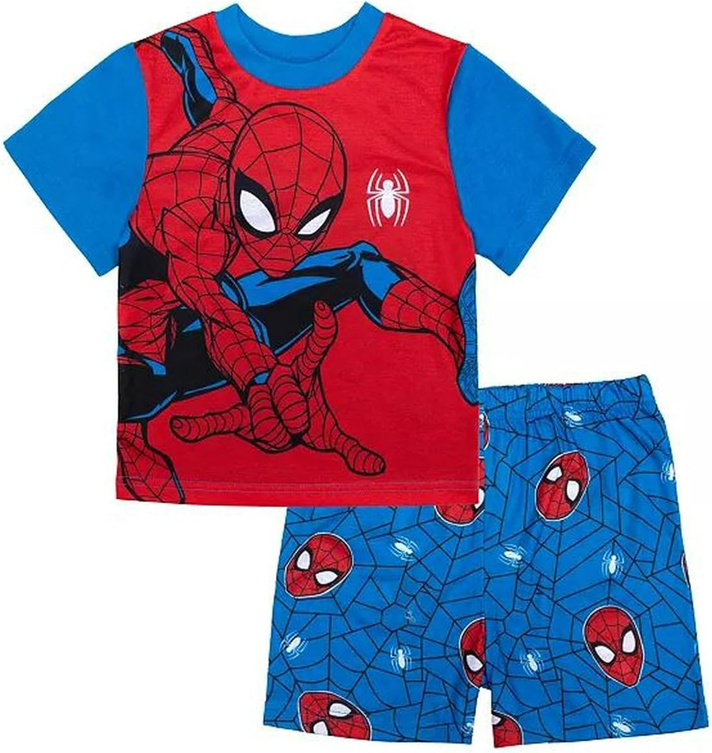Marvel Toddler Boys Spiderman 2 Piece Short Pajama Set