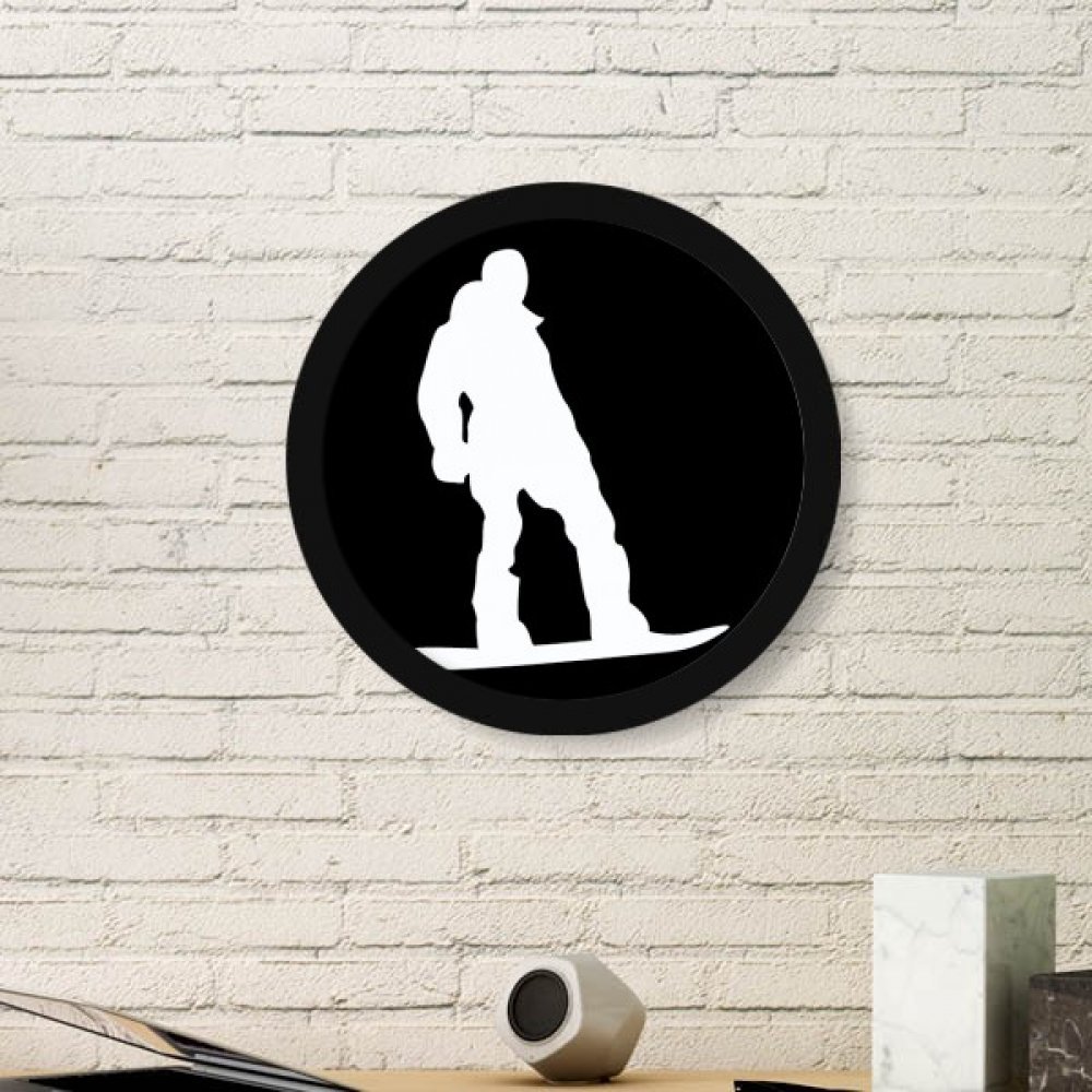 Planche à roulettes cadre décoratif noir idée cadeau pour passionné de glisse