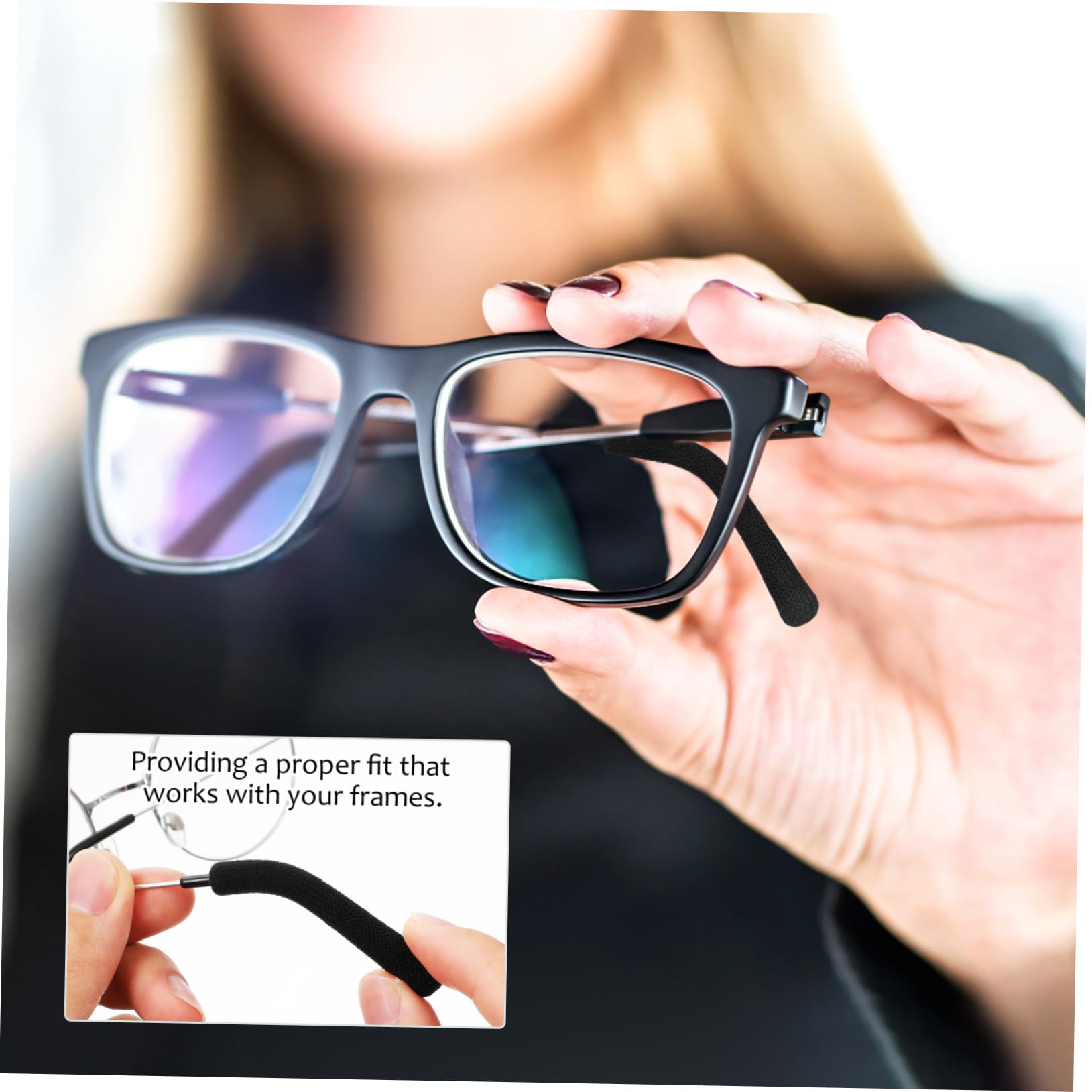 SHERCHPRY Glasses Ear Grips Temple Sleeves Comfortable Padding Universal Temple Sizes