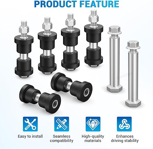 Miniatura 4 de Kits de bujes de resorte de hoja trasera para carrito de golf con tuerca de tornillo, adecuados para EZGO PDS y TXT Carros de golf eléctricos y de