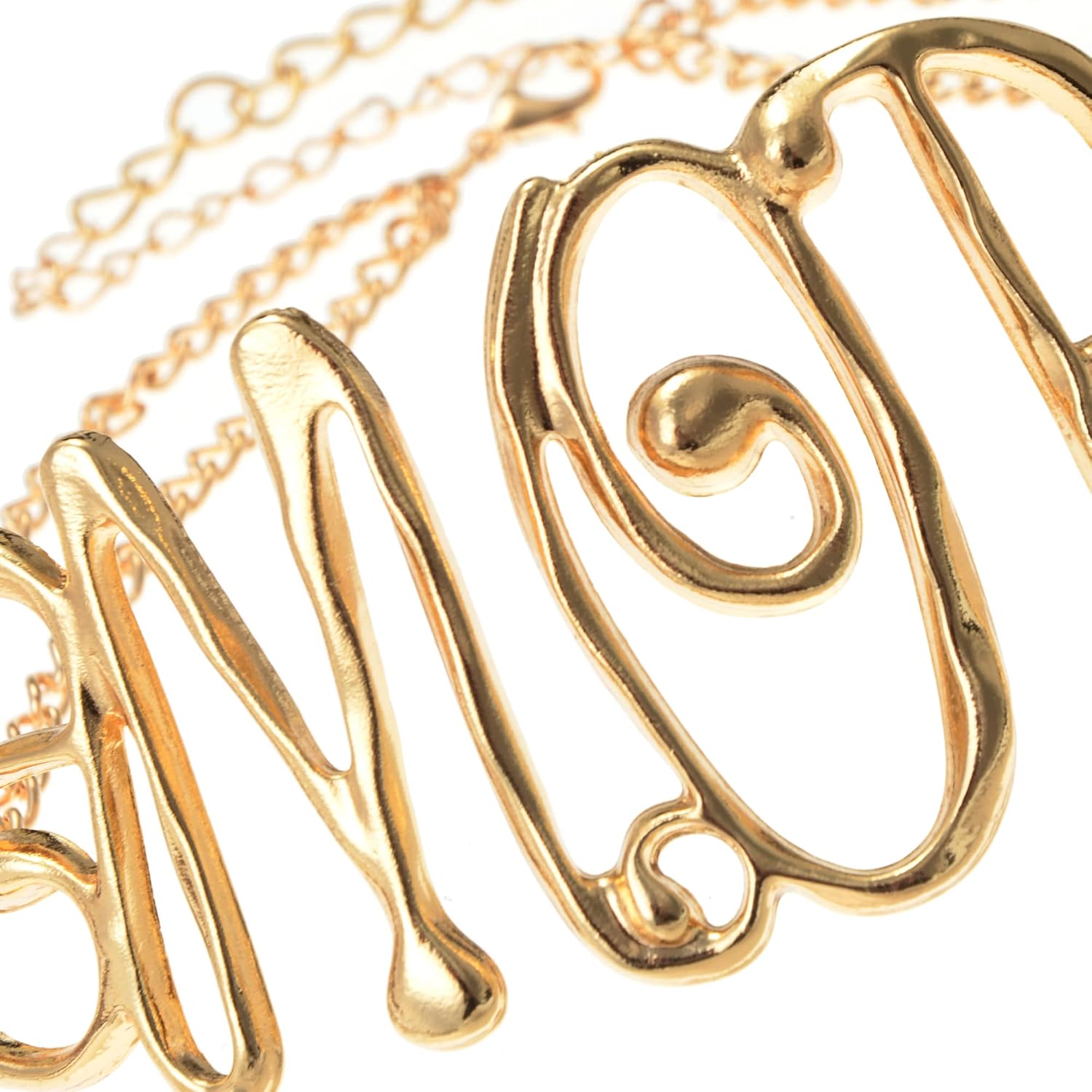 Jerollin Personality Exaggerated Alloy Hollow Collar bone Choker necklace