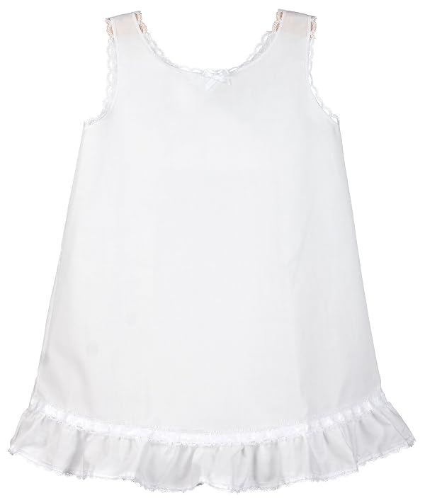 I.C. Collections Little Girls White Embellished A-Line Slip, 6 by IC Collections - Used condition - US$15.89