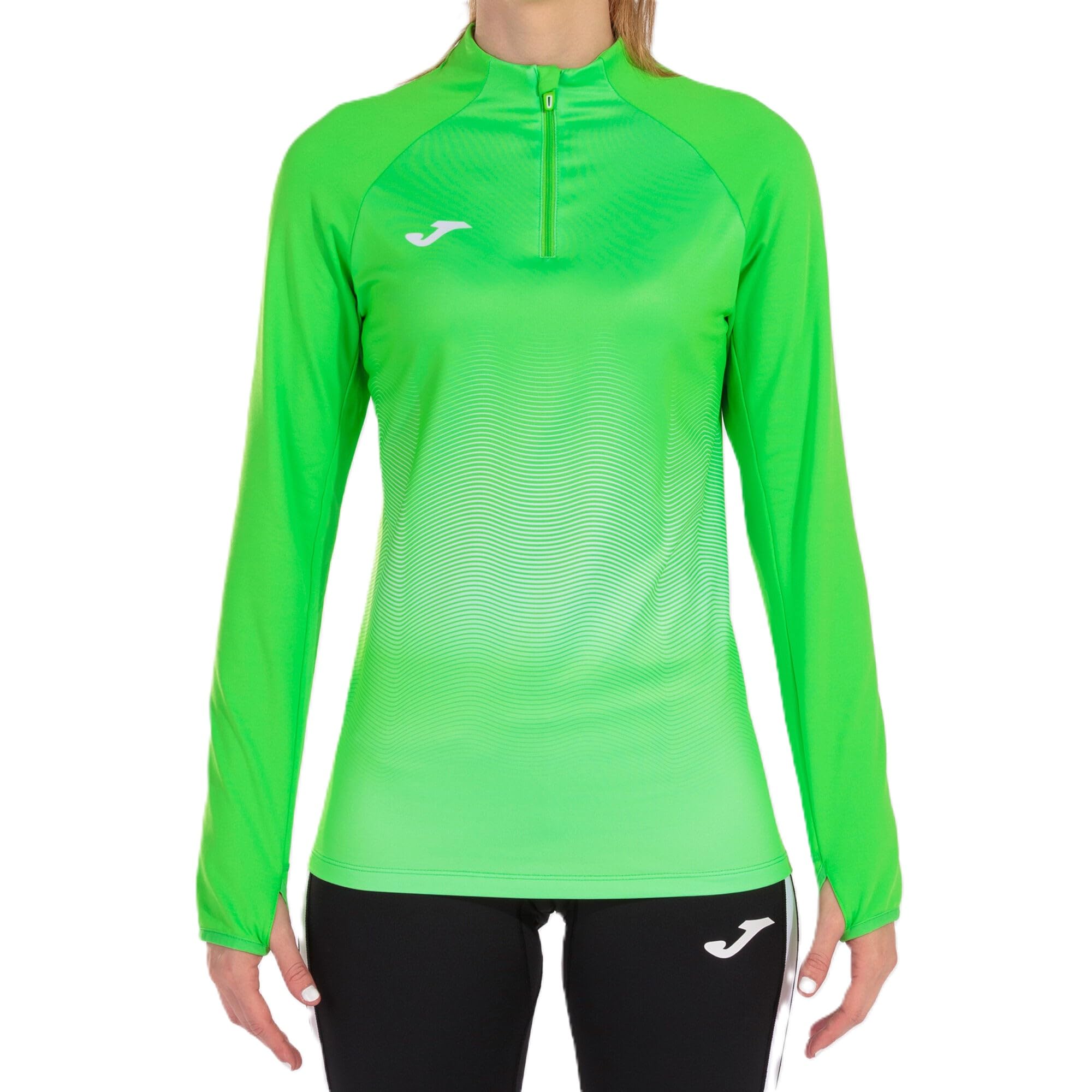 Joma Elite Vii Running sweatshirt, Woman, womens, 901031.020, Fluorescent Green, XL