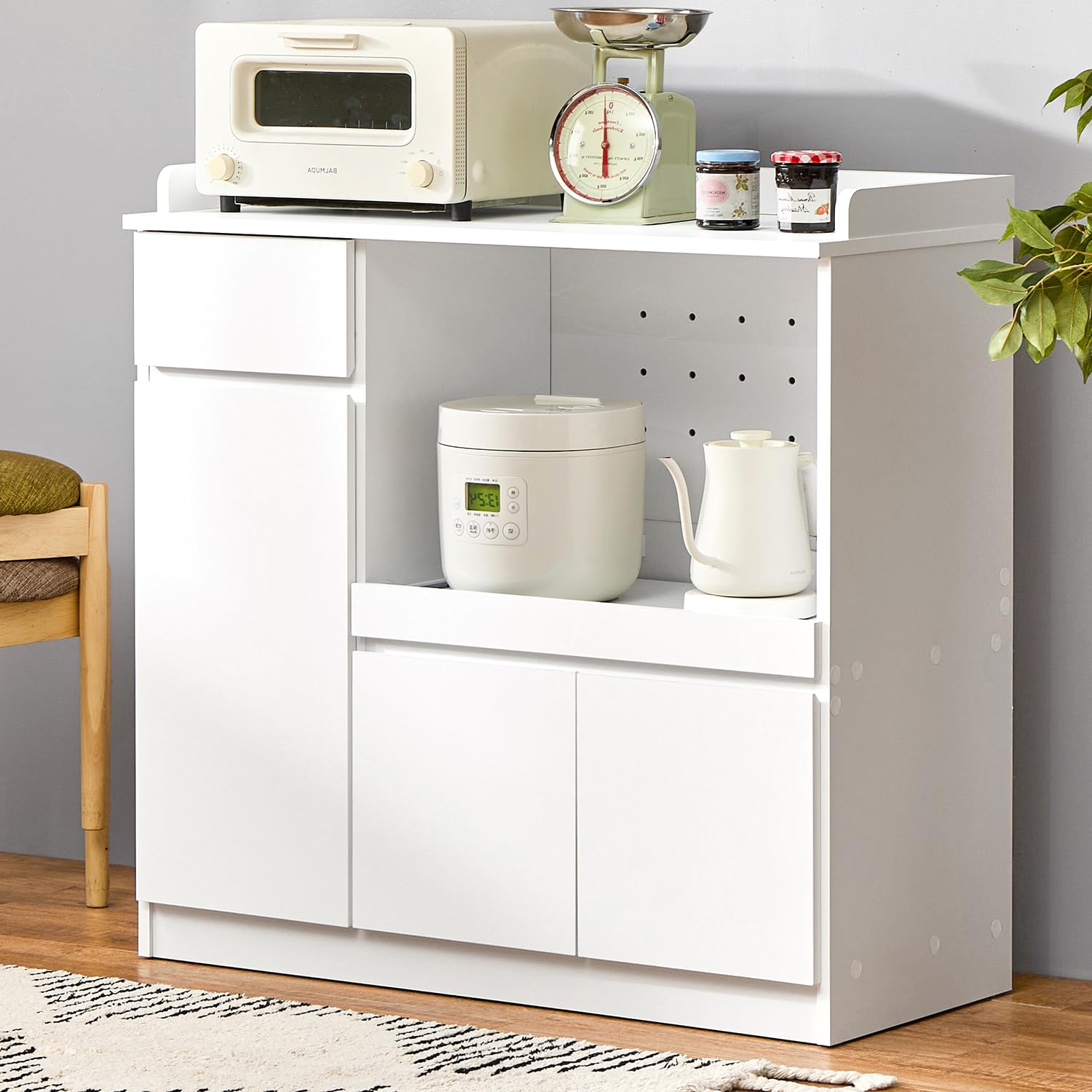 Amazon.co.jp: 萩原 【 落下防止 フチ付き天板 】キッチン