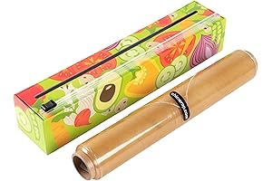 VeggiesChef SERAN WRAP DISPENSER WITH CUTTER | Plastic Wrap Dispenser with Cutter