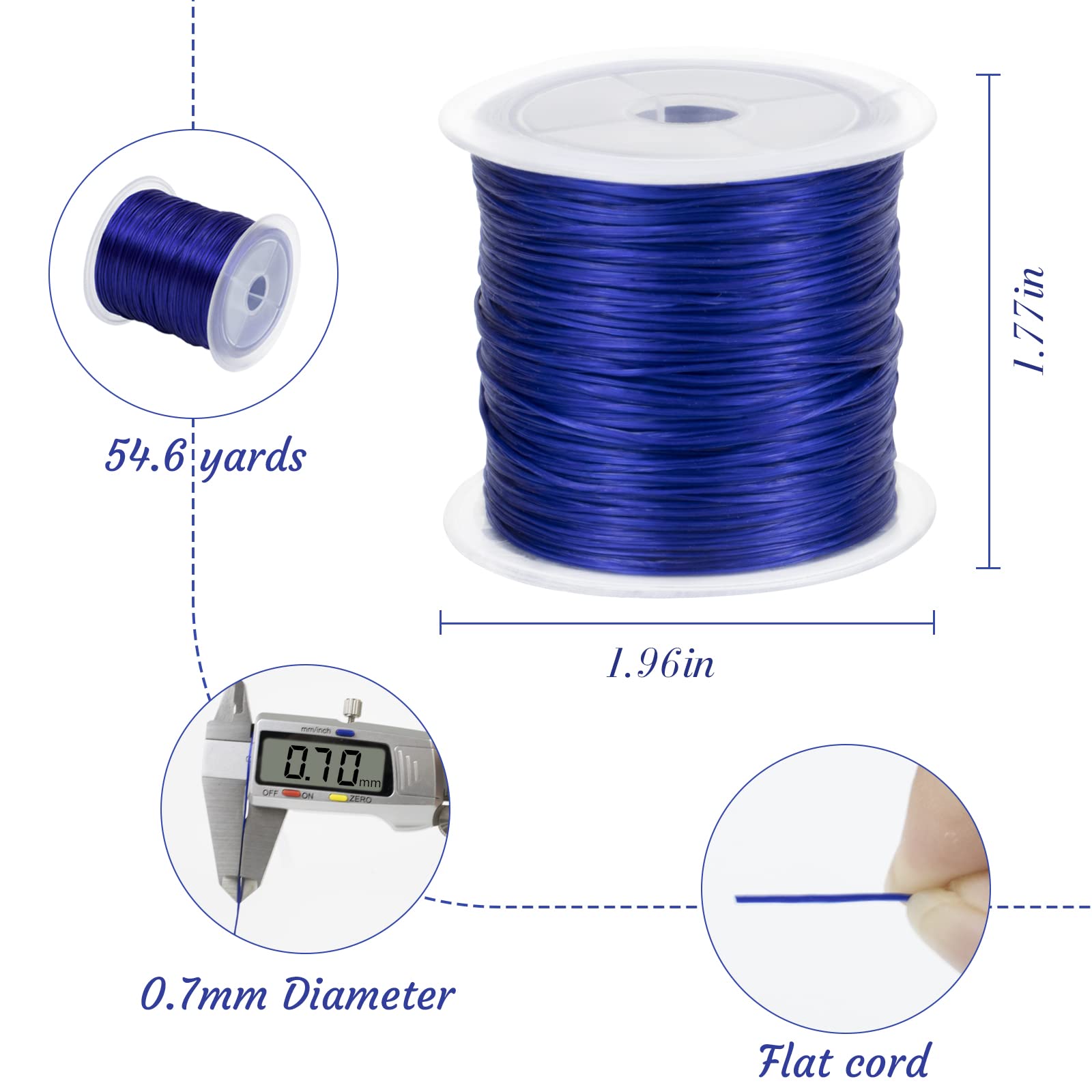 LEREATI 1.5mm Fil Nylon Pour Bracelet Perle 100m Cordon Bracelet Macramé Fil De Jade, Cordon Satin Pour Arts Créatifs, Bijoux, Décorations (Blanc