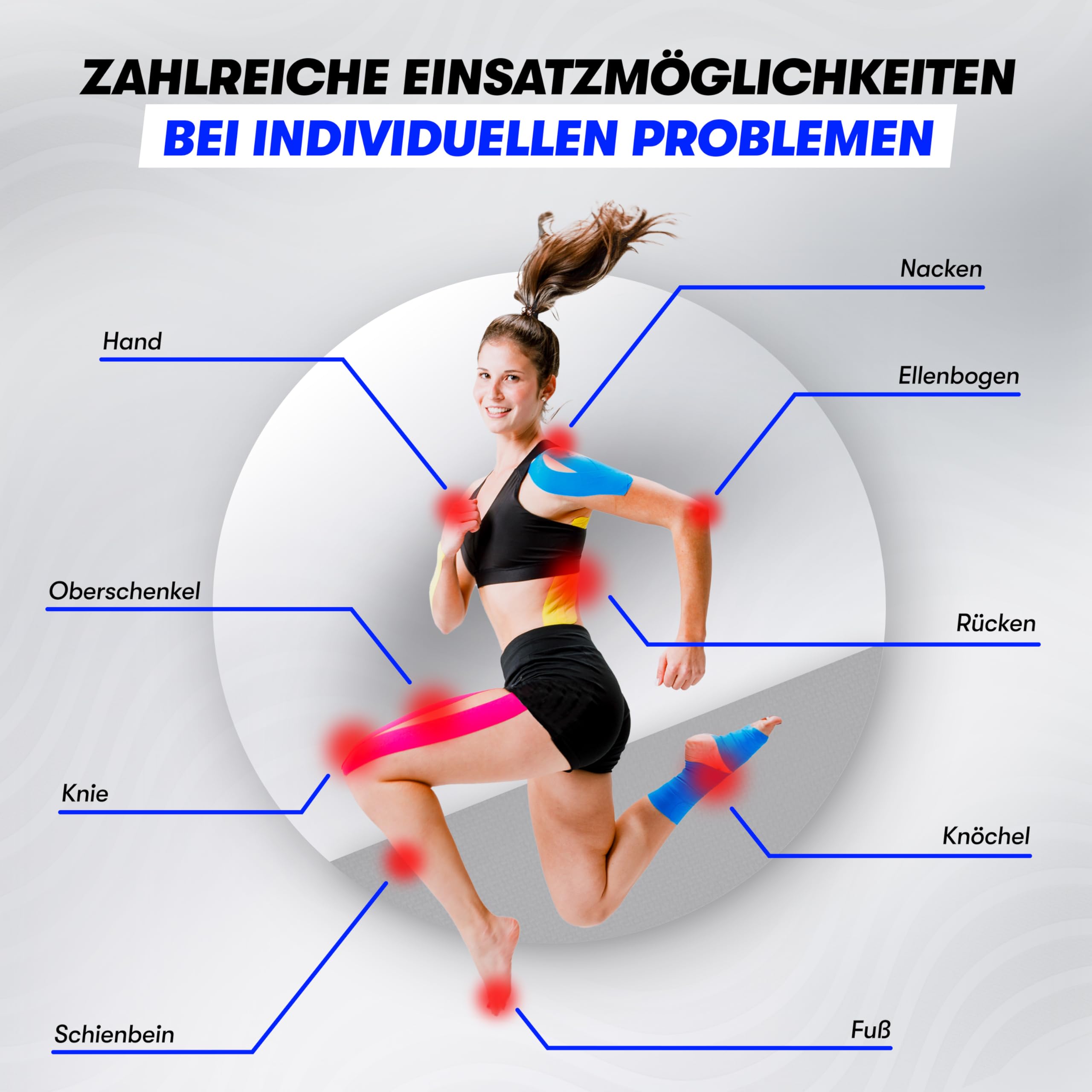 Kintex Kinezjologie Tape Design Edition, 5 cm x 5 m, przyjazna dla skóry i wodoodporna taśma kinezjologiczna, taśma fizjologiczna, taśma medyczna, taśma sportowa (Be Corney)