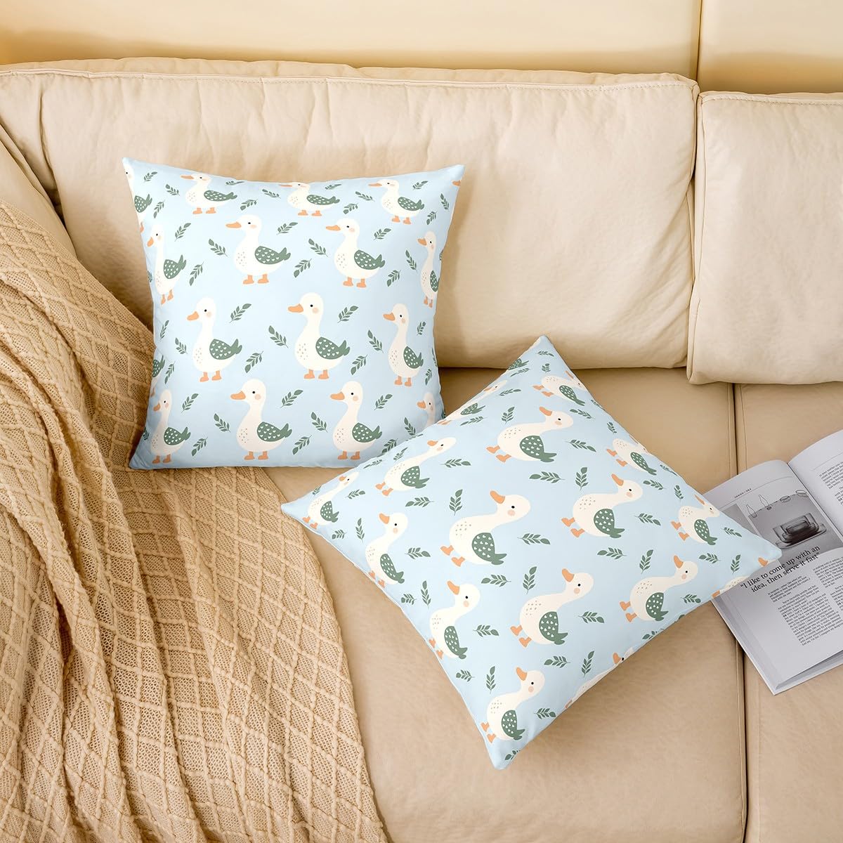 Manfei Wild Duck Pillow Cover 16