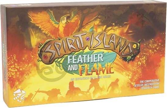 Greater Than Games | Spirit Island Feather & Flame - Foil Panels | Cooperative Strategy Board Game Accessory | Premium Component Upgrade