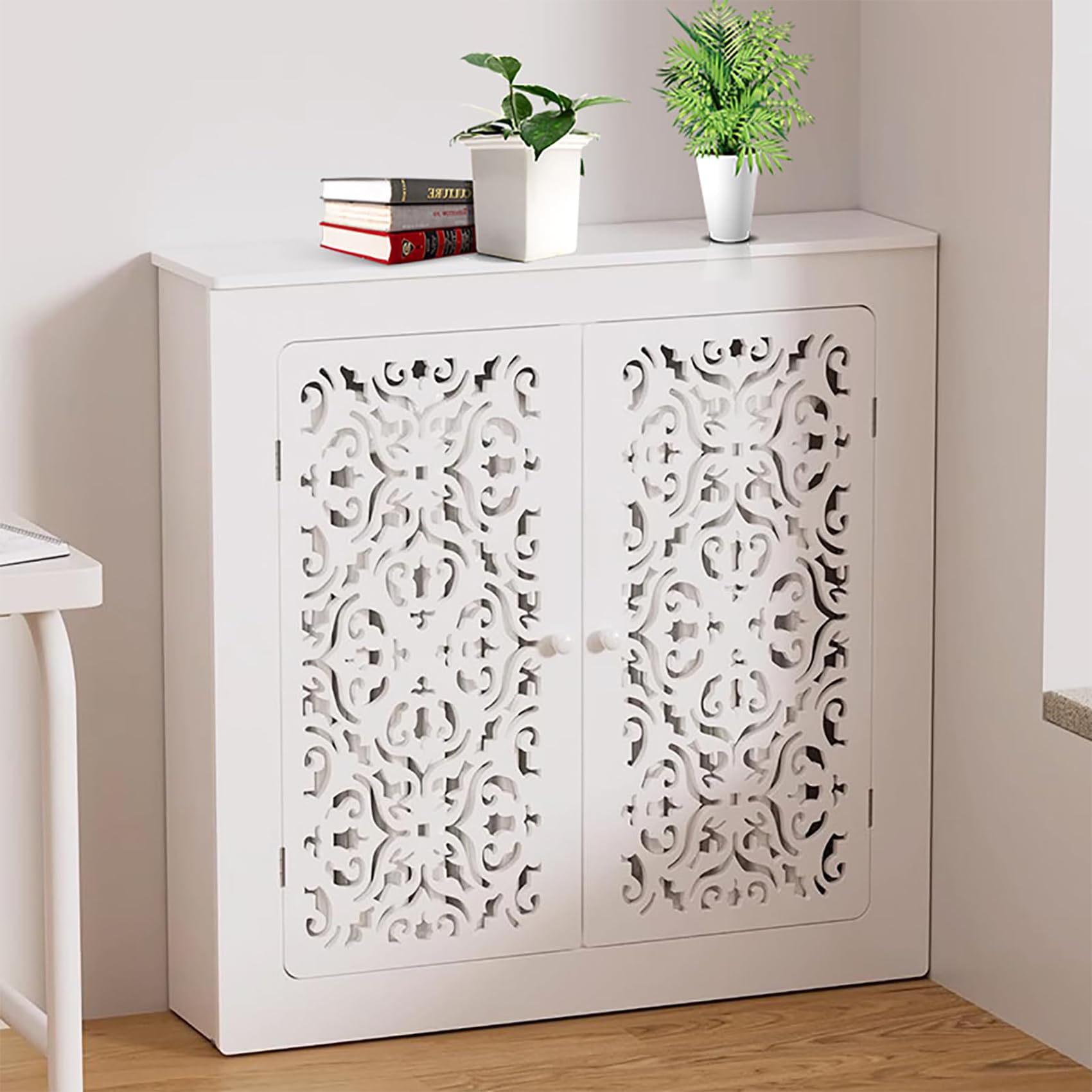 Radiator Cover for Old Radiator, Modern Wood Radiator Covers for Home, Heater Covers for Radiators for Living Room Bedroom Bathroom (40" L×8" D×28" H