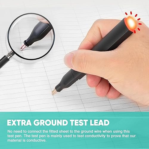 Miniatura 5 de AsmrCap Grounding Sheets Queen, 95% algodón orgánico + 5% fibra de plata pura, sábanas a tierra con cable de tierra, kit de conexión a tierra para