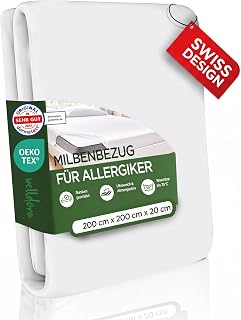 Welldora Milbenbezug Matratze 200x200x20, Premium Encasing, Allergiker