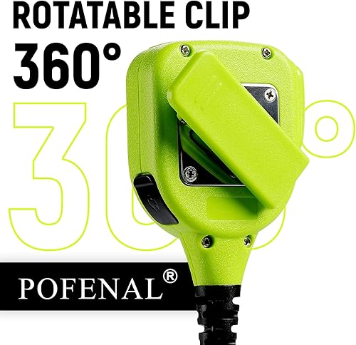 Miniatura 5 de APX 6000 APX 4000 - Micrófono de radio a prueba de agua, micrófono remoto de hombro con conector de audio de 0.138 in compatible con Motorola XPR