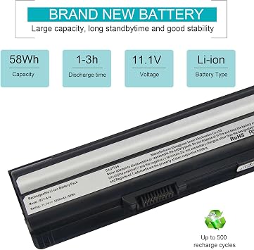 ARyee BTY-S14 5200mAh Laptop Battery Replacement for MSI GP60 CX61 CR70 CR650 FR400 FX420 GE60 CX61 GE620DX Series GE60 GE70 CR41 CX61 CR70 BTY-S14 BTY-S15 GE60 GE70 CR41
