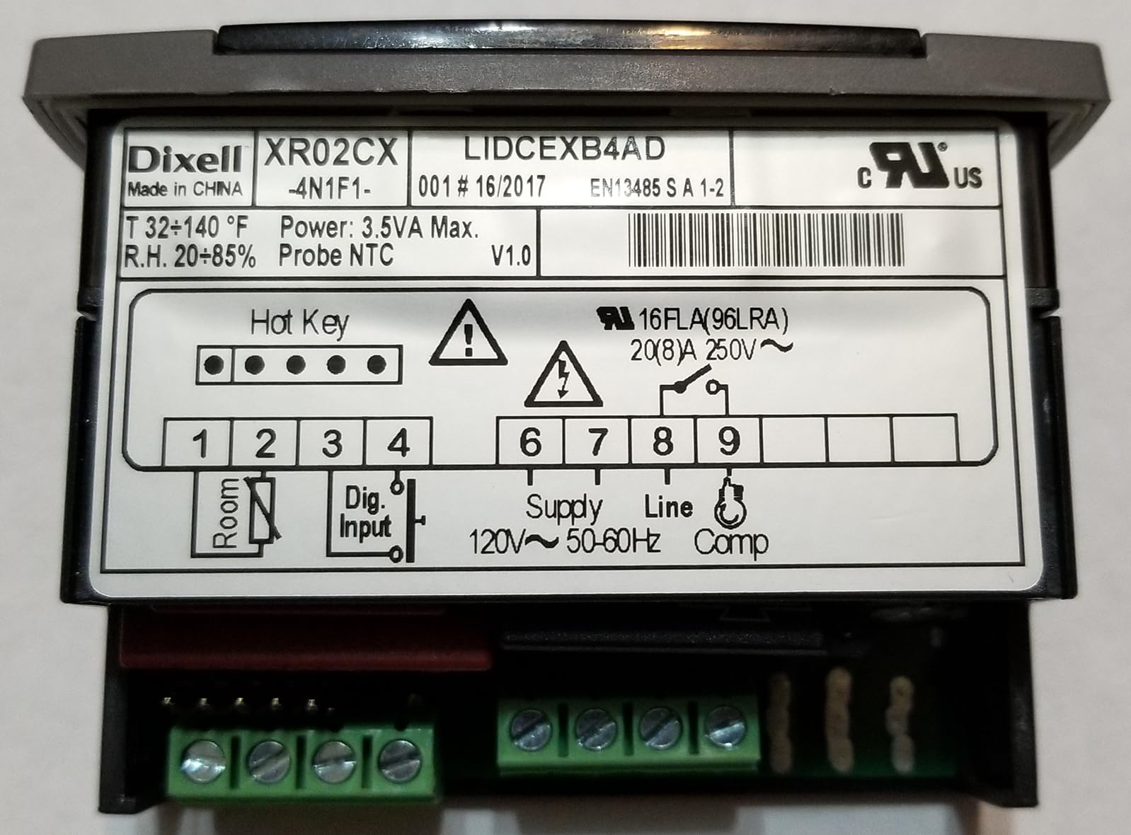 Dixell Temperature Controller XR02CX - 120V - Programmable