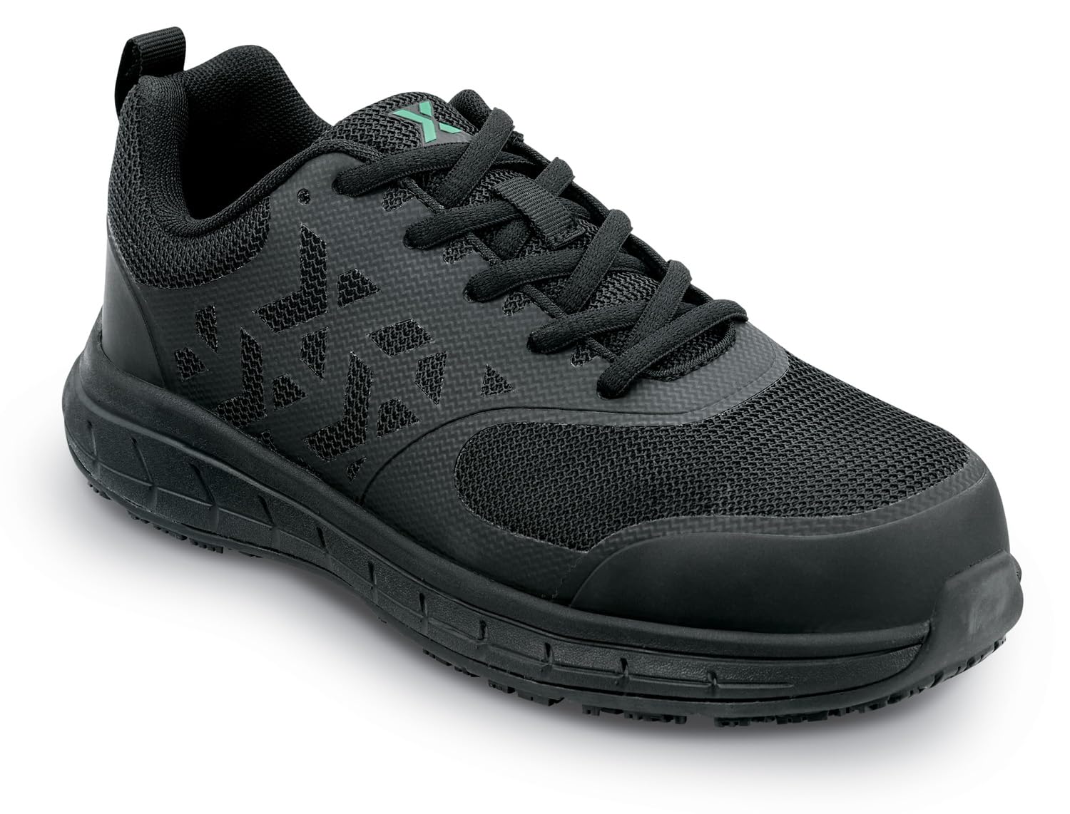 SR Max Dillon, Men's, Black, Athletic Style, MaxTrax Slip Resistant, Steel Toe Work Shoe (15.0 EW)