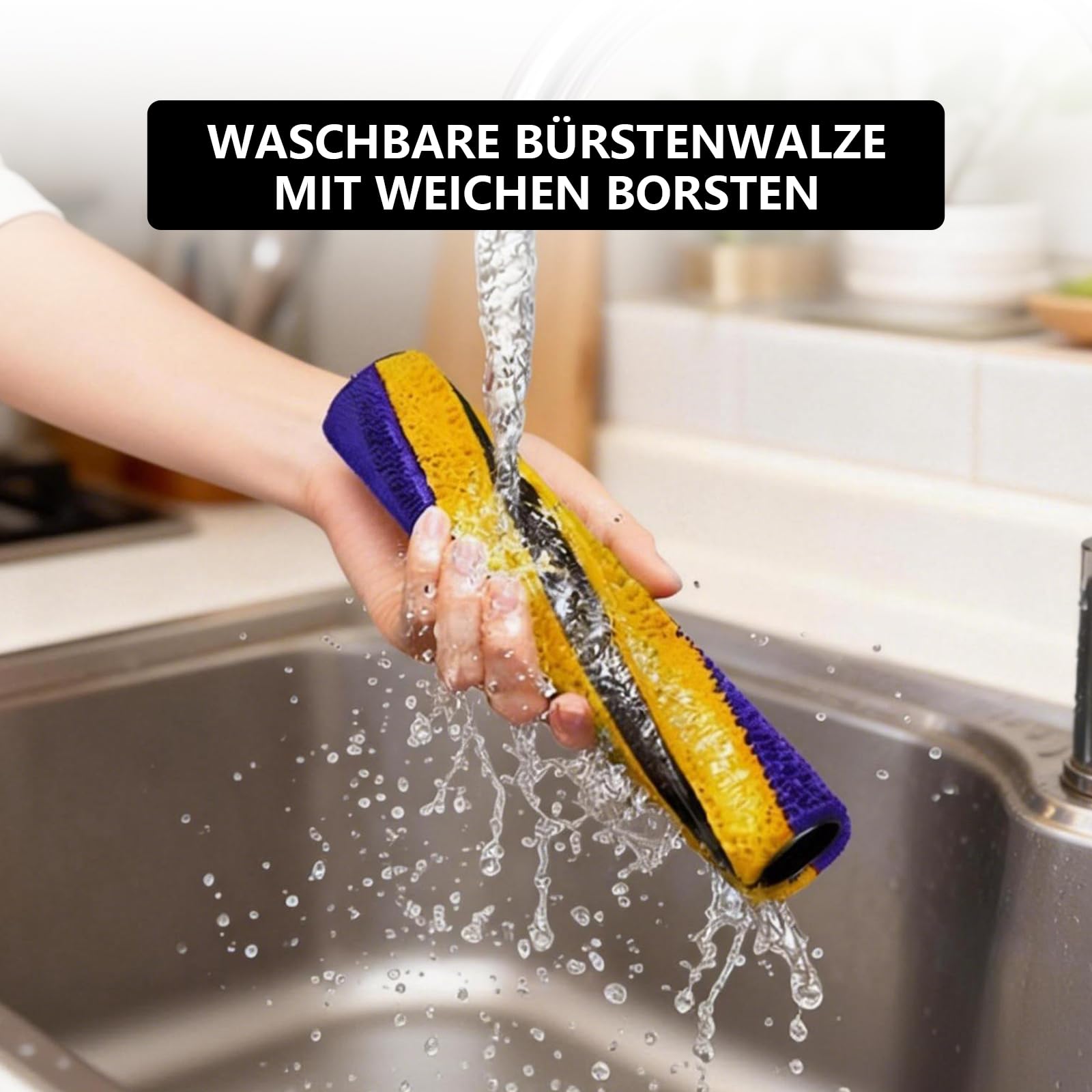 Für Dyson V15/V15s Detect/Gen5/V12 Slim – Weiche Fluffy-Bodenbürstenrolle (Fluffy-Bürste) für den weichen optischen Reinigungskopf – Nr. 971634-01
