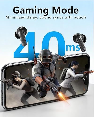 Miniatura 8 de Auriculares inalámbricos con cancelación activa de ruido, batería de larga duración de 140 horas Bluetooth 5.4, emparejamiento multidispositivo,