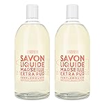 Compagnie de Provence Savon de Marseille Extra Pure Liquid Soap, Pink Grapefruit, Two 33.8 fl oz Plastic Bottle Refills
