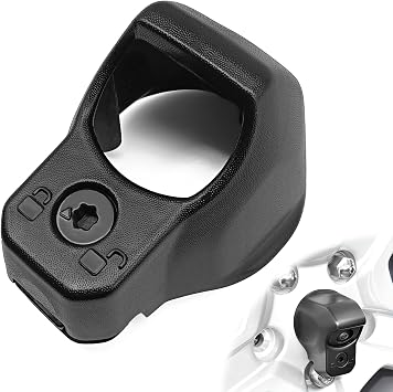Backup Camera Bezel Trim Rear View Camera Cover Case Black Aluminum Wheels OE Style Backup Park Assist Camera Bezel Cover Trim 68301879AB Compatible with Jeep Wrangler JL JLU 2018-2024